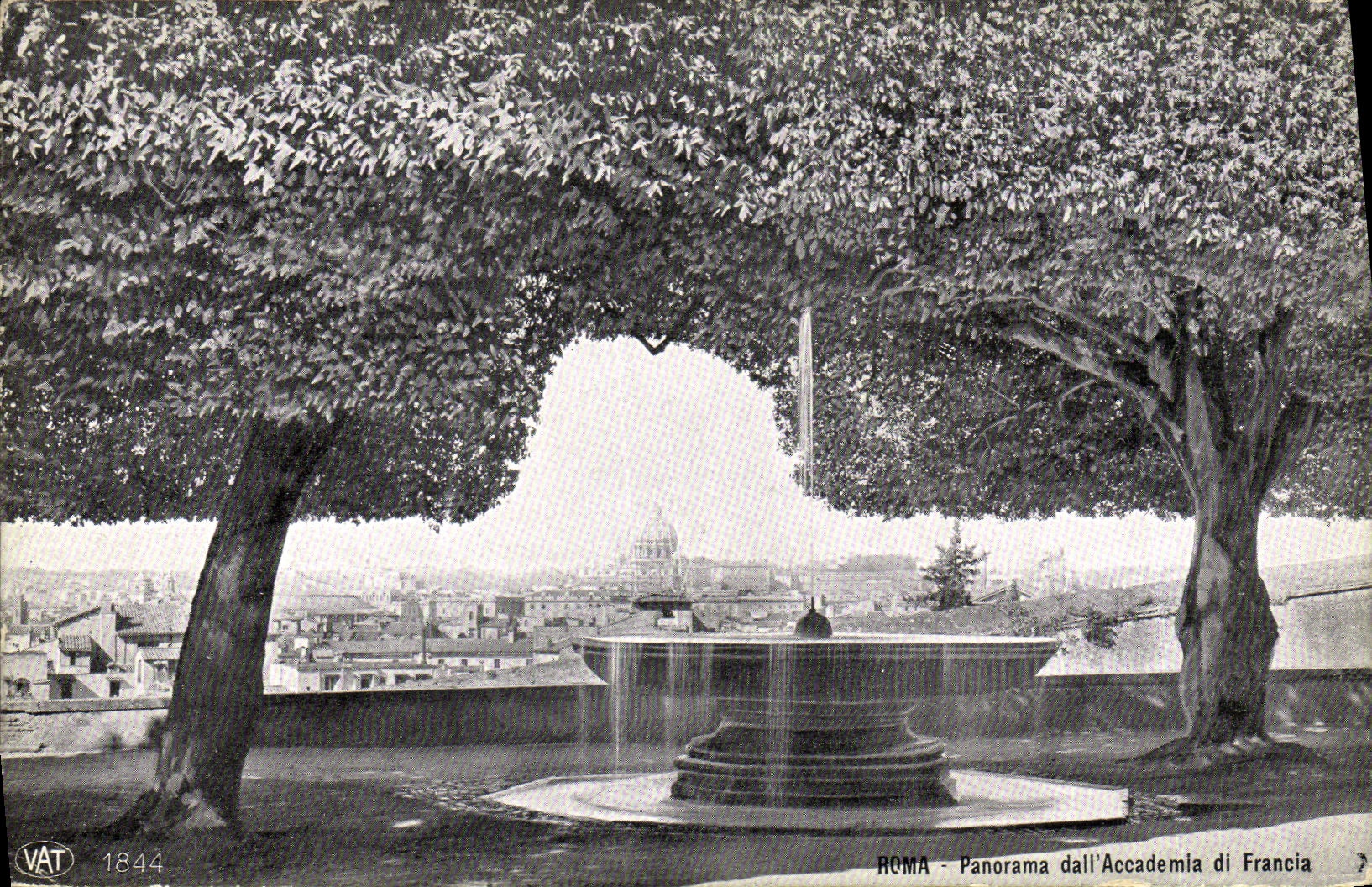 CPA Roma Panorama Dall Accademia di Francia