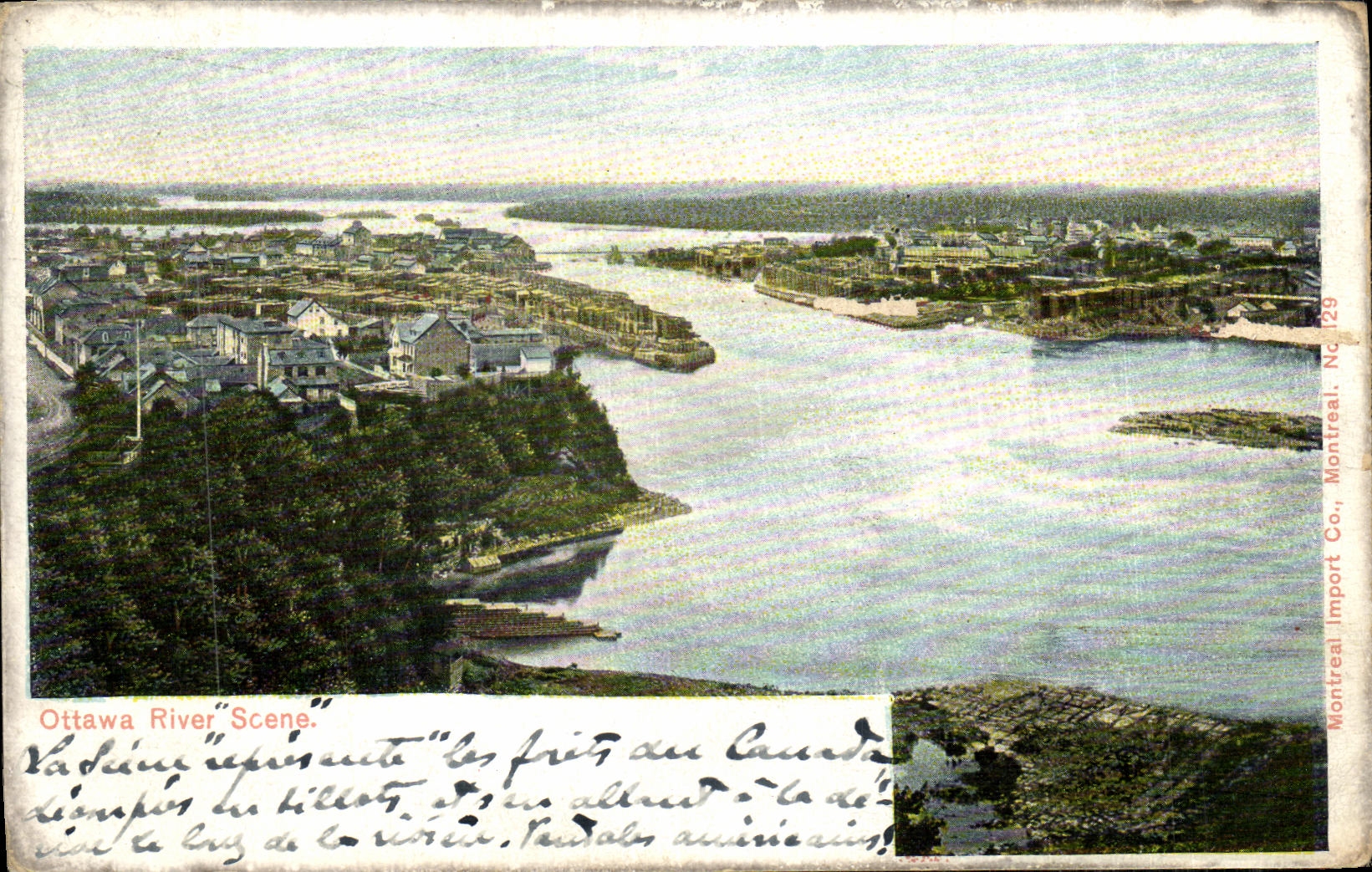 CPA Ottawa River Scene