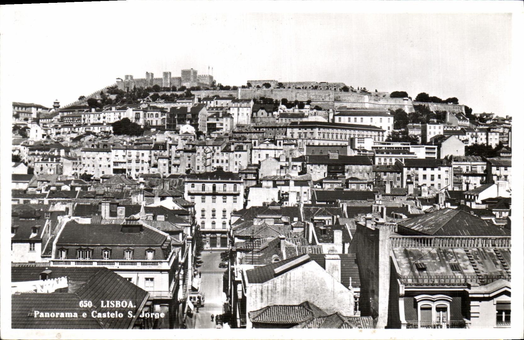 CPA Lisboa Panorama e Castelo S Jorge
