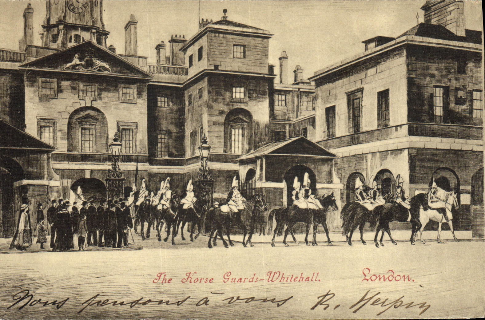 CPA The horse Guards Whitehall London