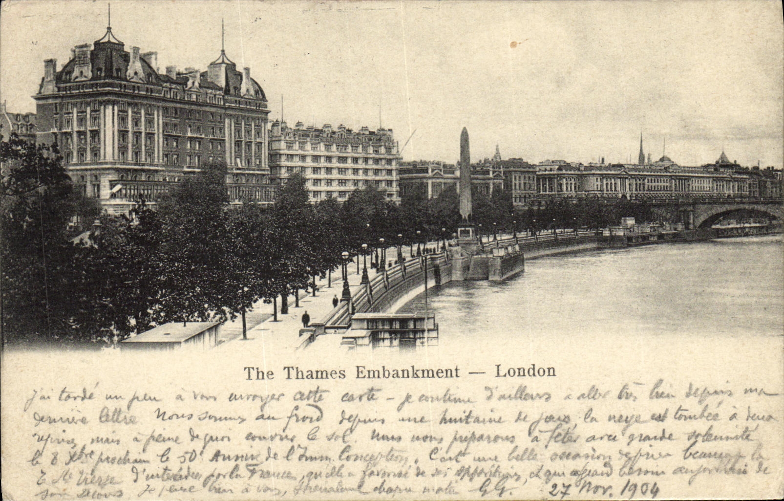 CPA The Thames Embankment London