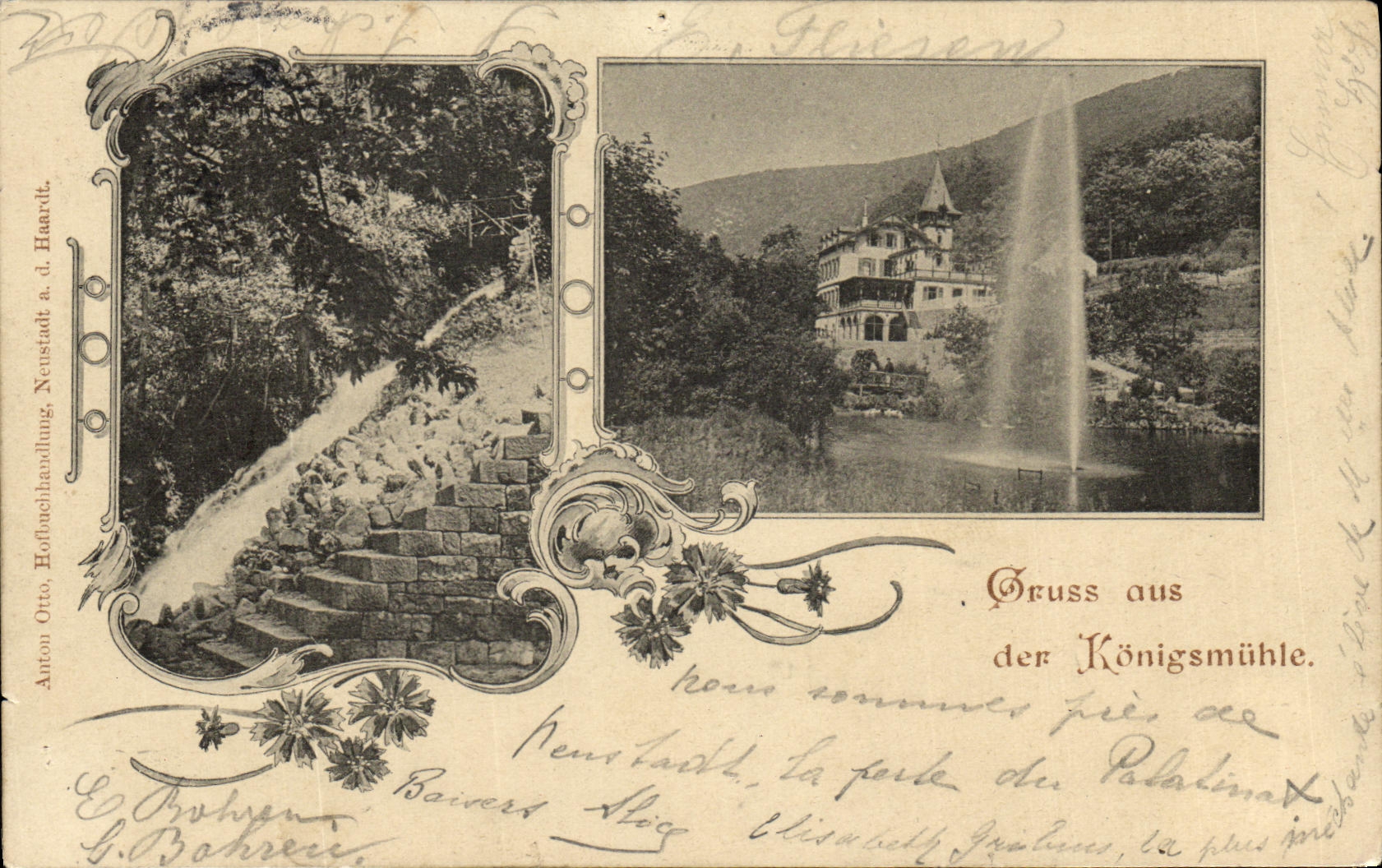VINTAGE POSTCARD Gruss Aus Of Konigsmuhle