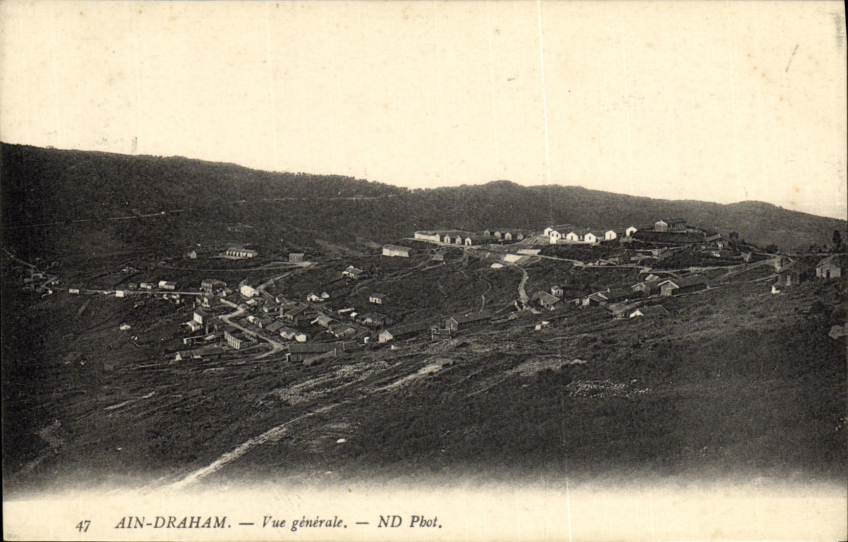 VINTAGE POSTCARD Ain Draham View