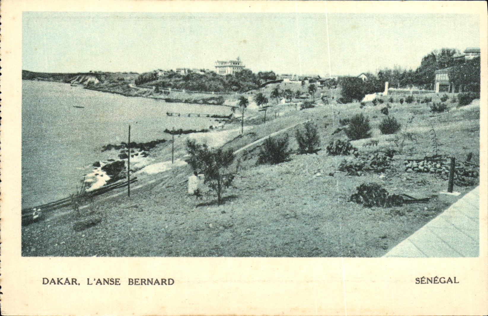 VINTAGE POSTCARD Dakar L handle Bernard