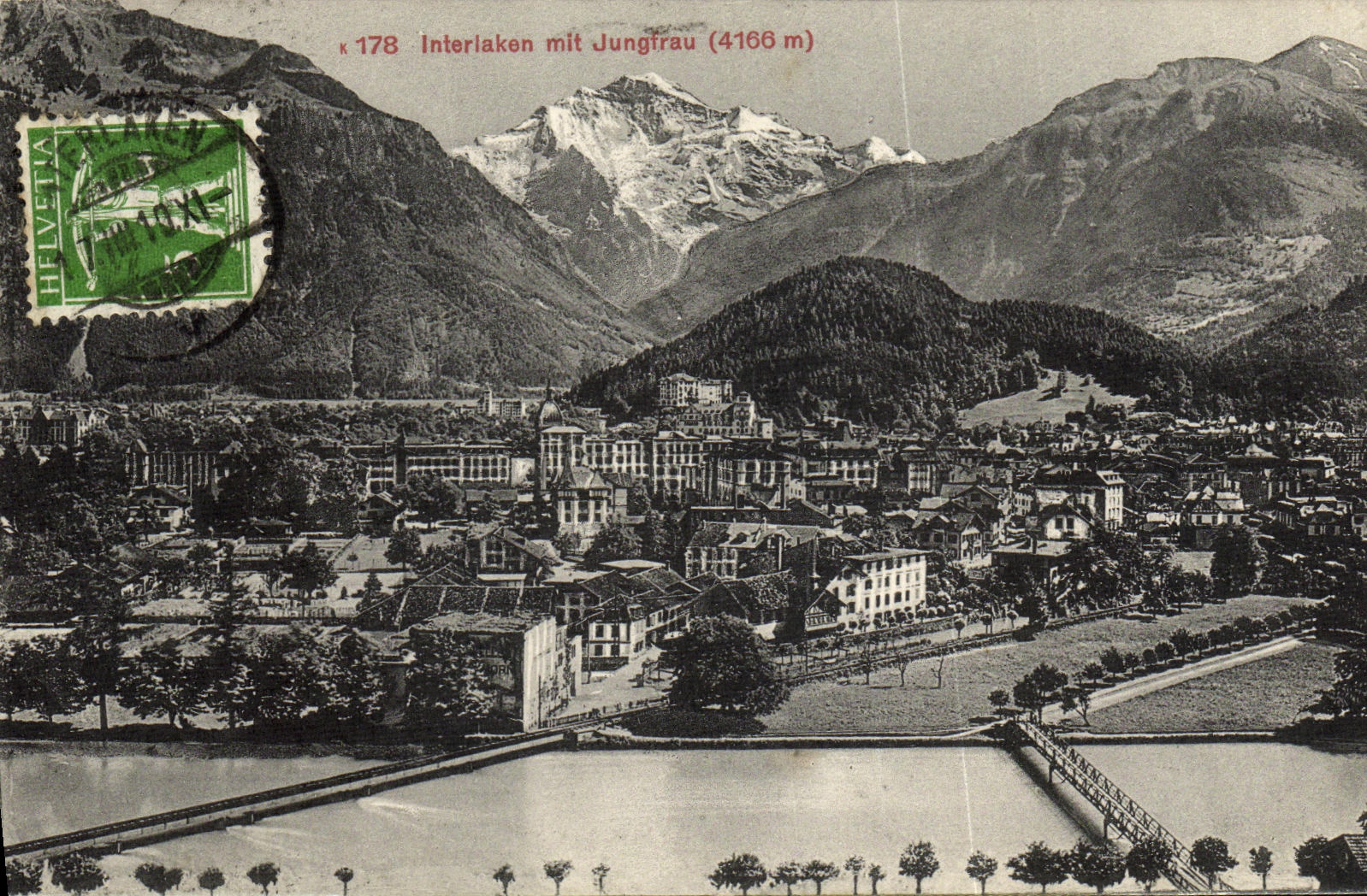 CPA Interlaken Mit Jungfrau