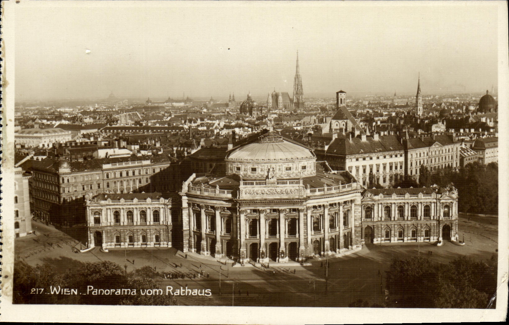 CPA Wien Panorama Vom Rathaus