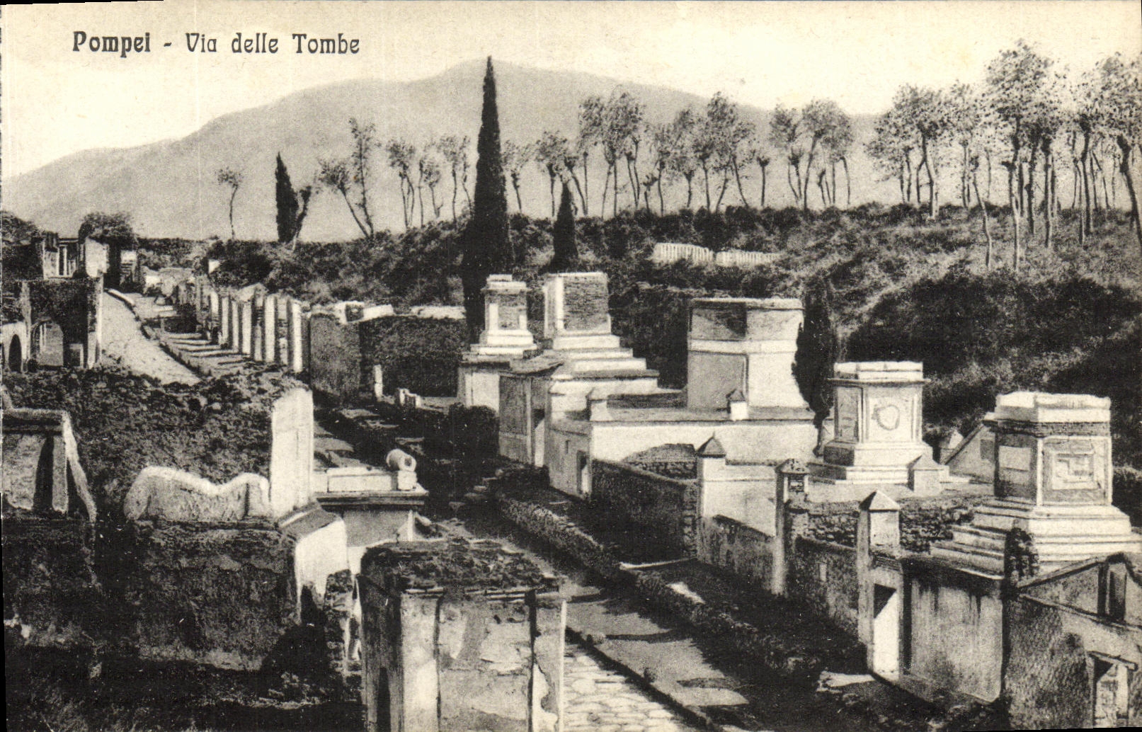 POSTAL Pompeya de la VENDIMIA via catarata del delle