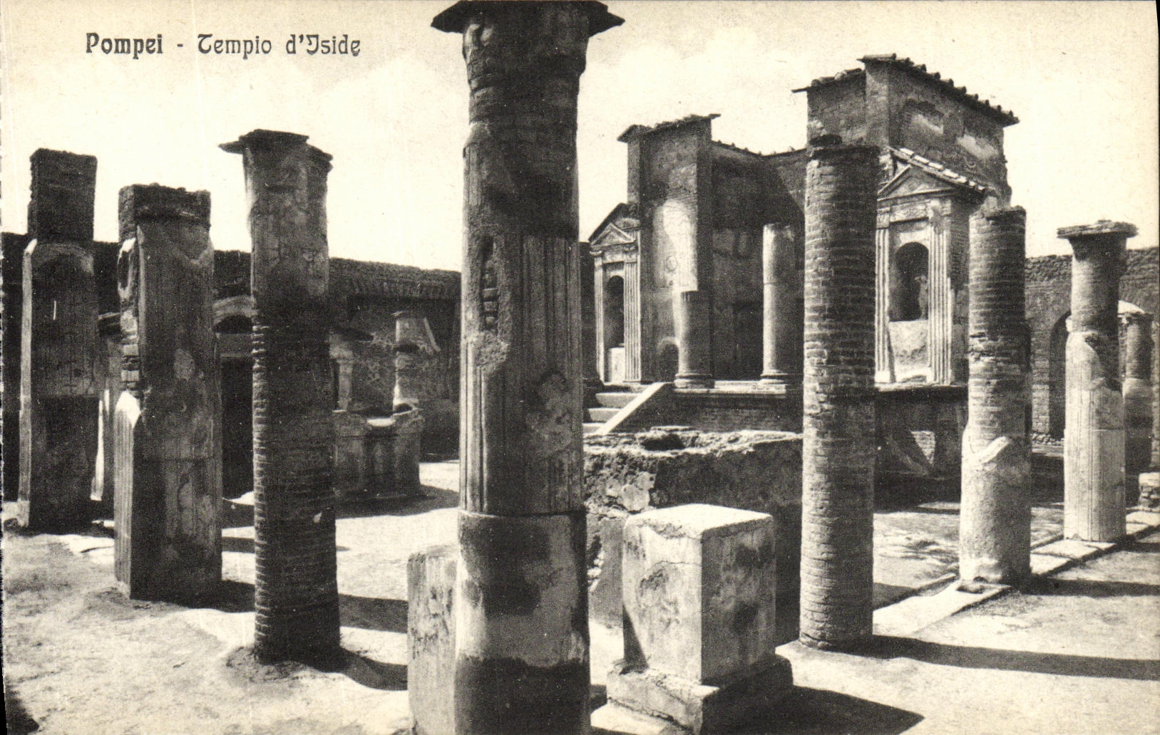 POSTAL Pompeya Tempio D Iside de la VENDIMIA