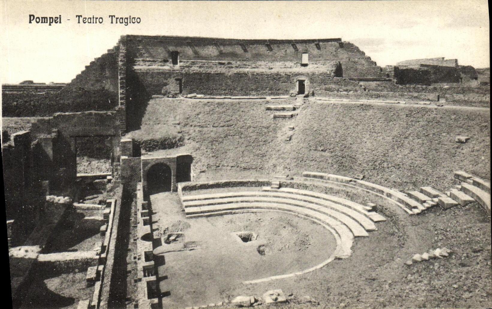 POSTAL Pompeya Teatro Tragico de la VENDIMIA