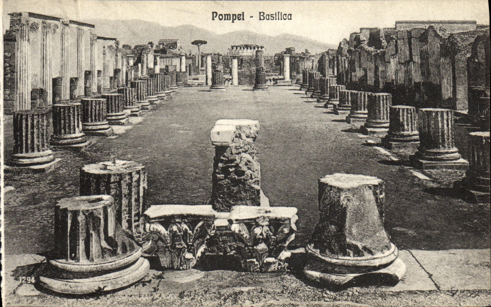 Basilica de Pompeya de la POSTAL de la VENDIMIA