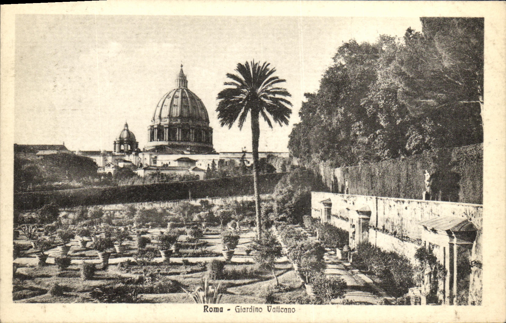 CPA Roma Giardino Vaticano