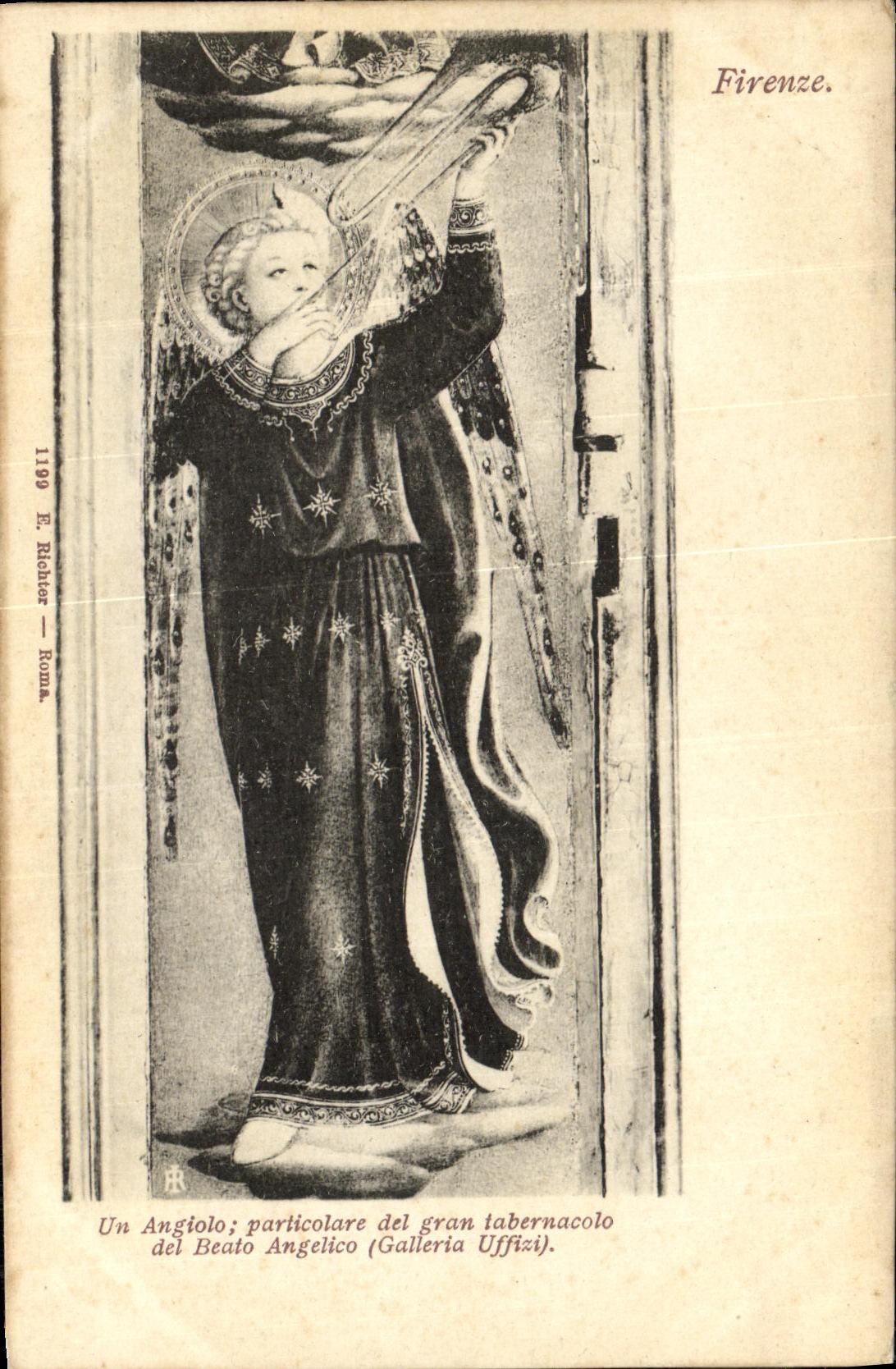 CPA Firenze Un angilo Particolare gran tabernacolo del Beato Angelico