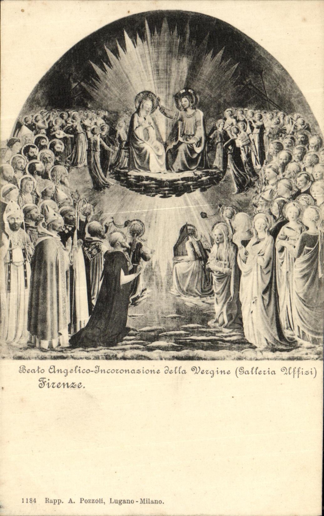 CPA Beato Angelico Incoronasione della vergina Firenze