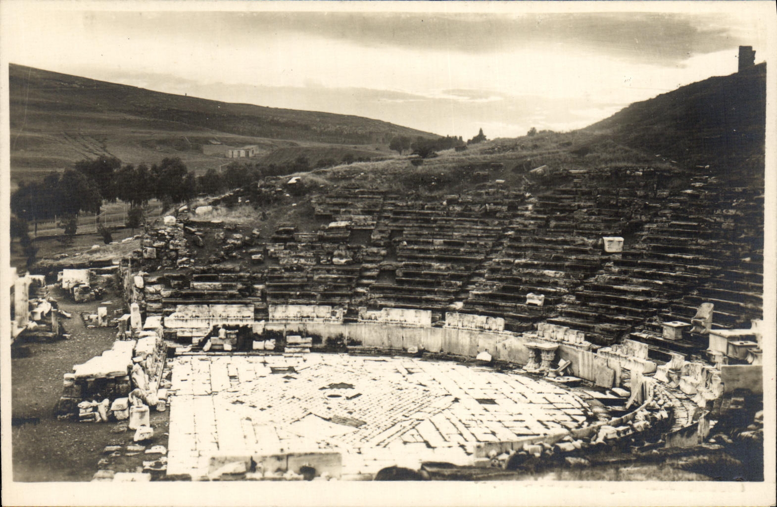 VINTAGE POSTCARD Greece Theater of Bacchus