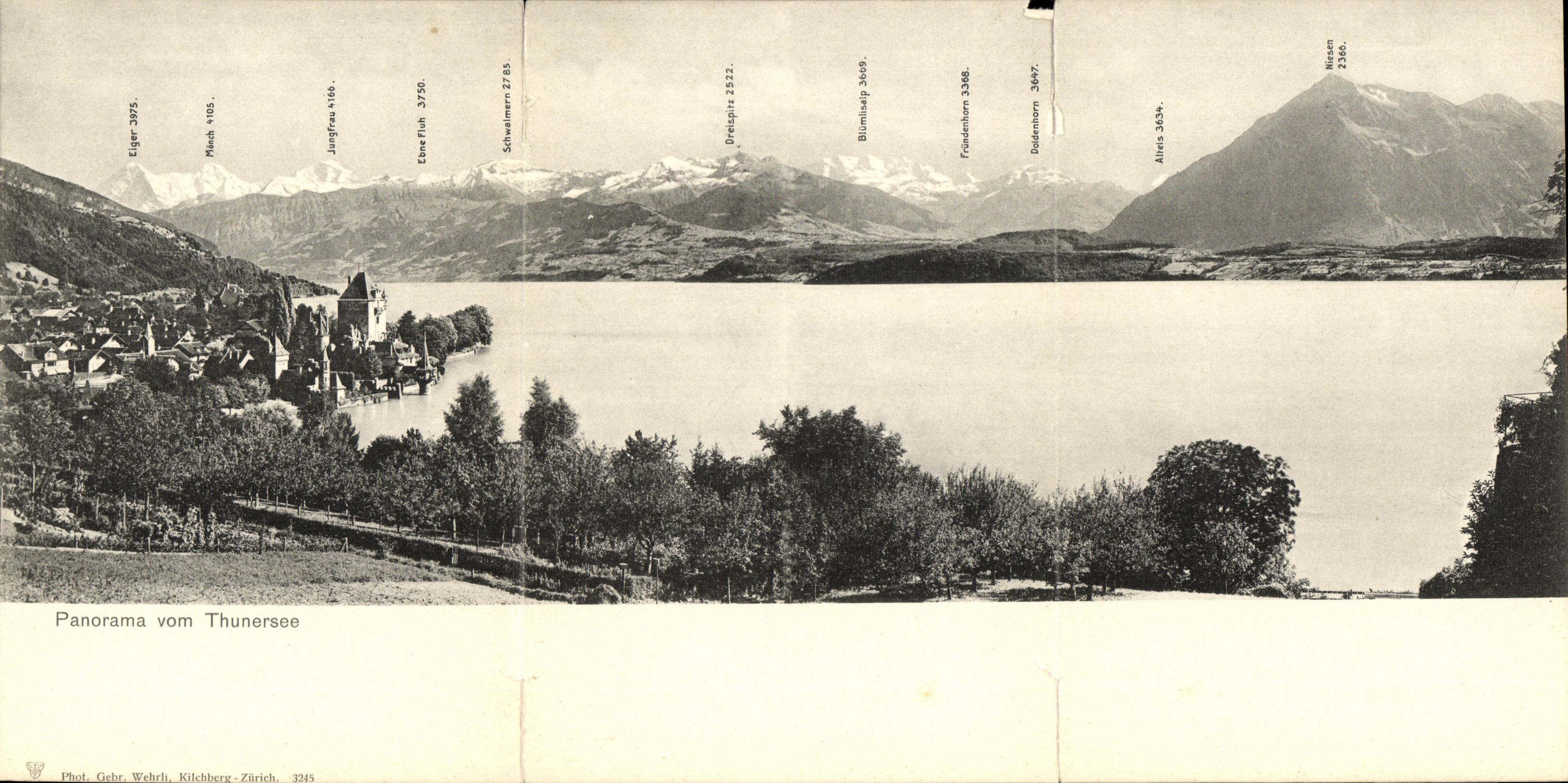 CARTE TRIPLE Panorama vom Turnersee