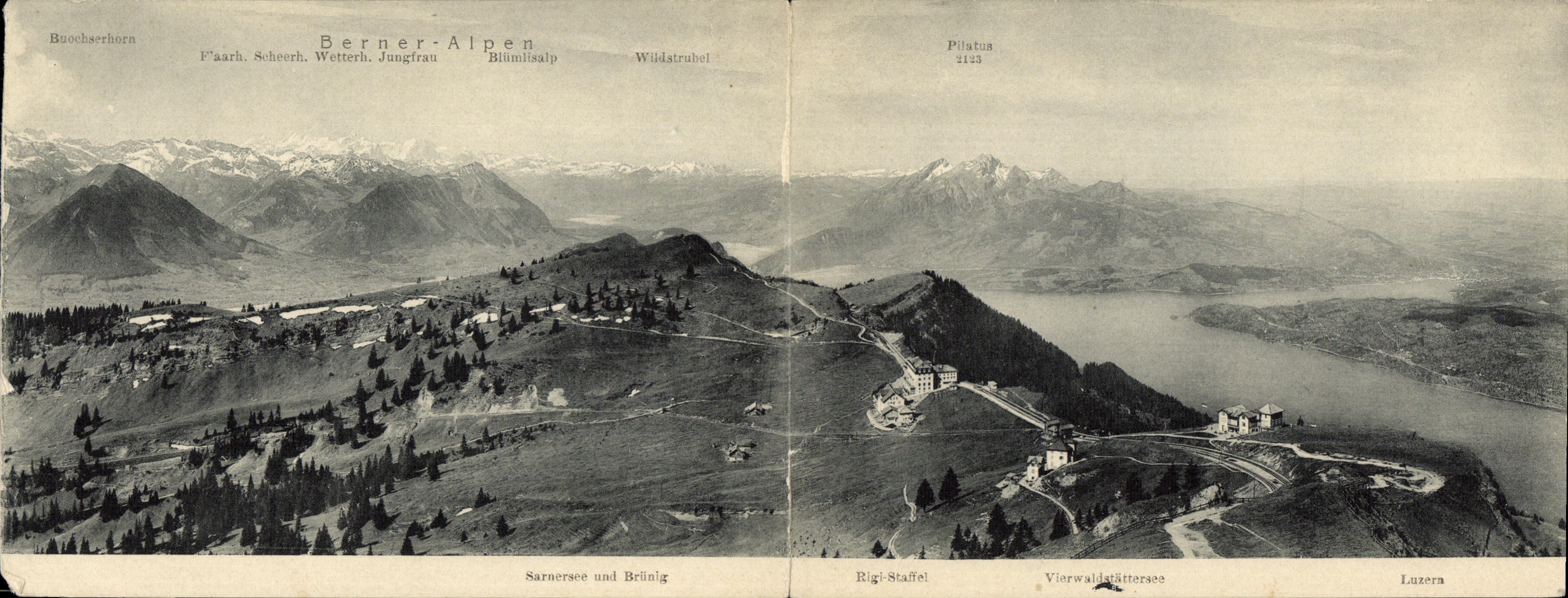 CARTE DOUBLE Berner Alpen