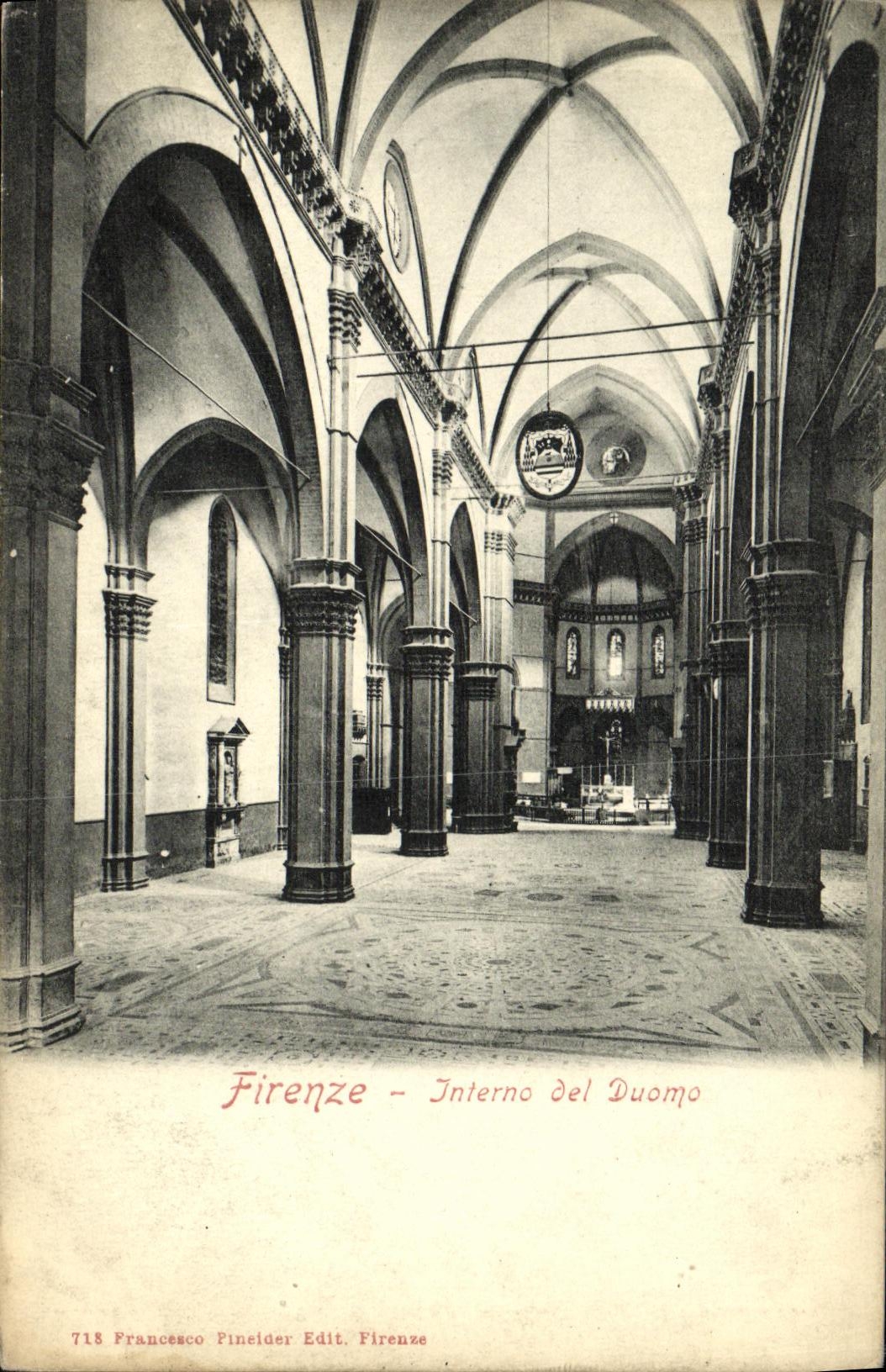 CPA Firenze Interno Del Duomo