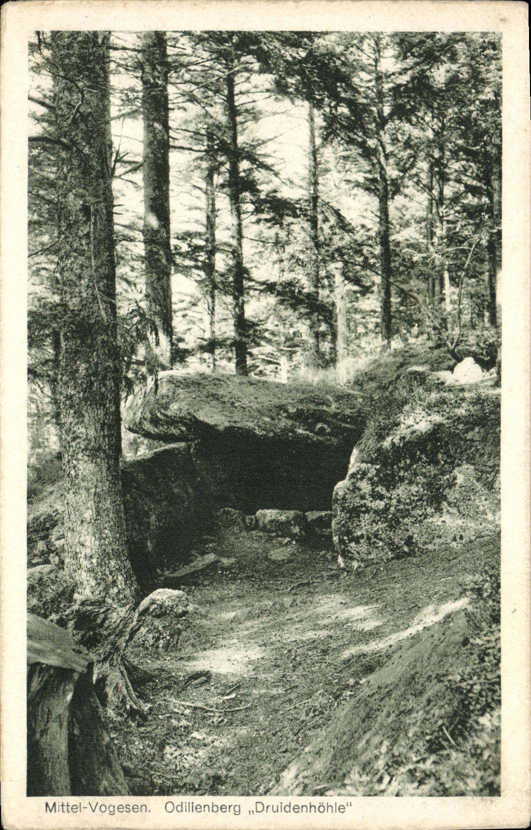 CPA Mittel Vogesen Odillenberg Druidenhonle