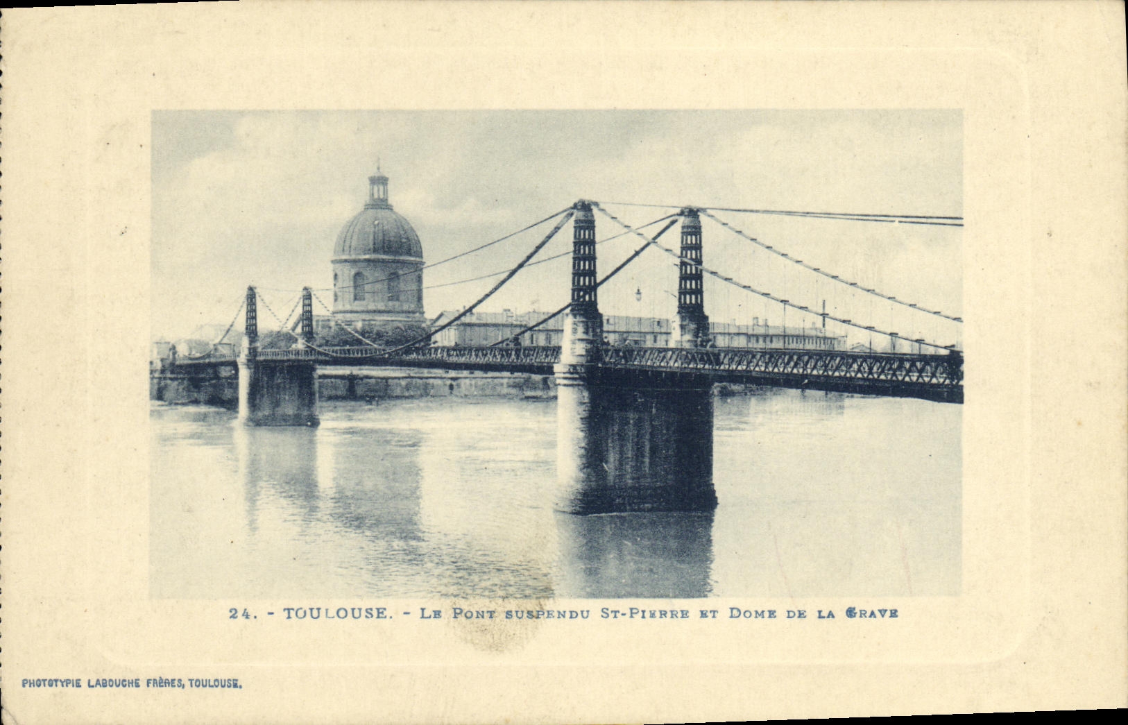 POSTAL Toulouse de la VENDIMIA el St Pedro y boveda del puente del registro bajo