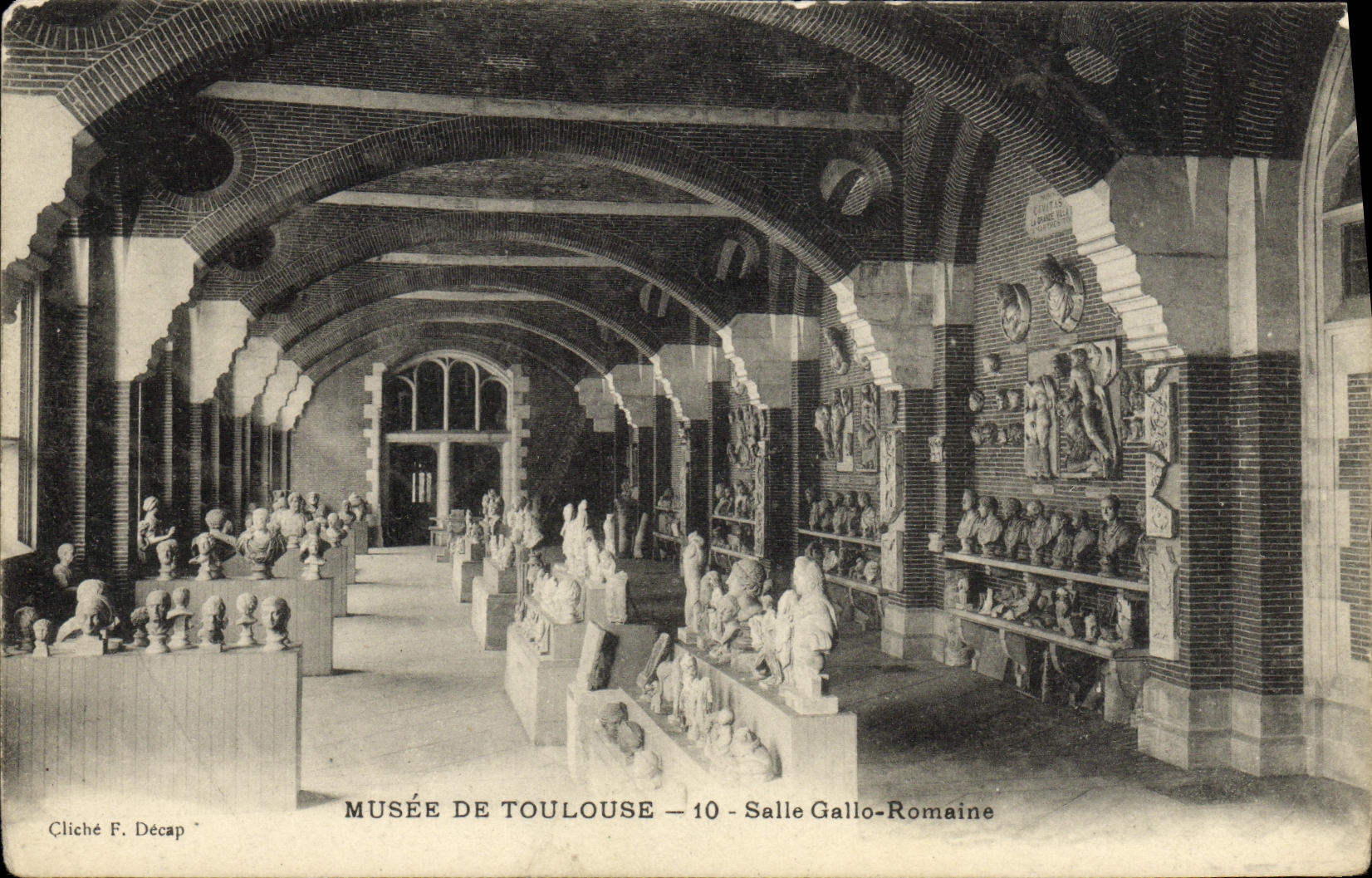 Sitio Gallo de Toulouse de la POSTAL de la VENDIMIA romano