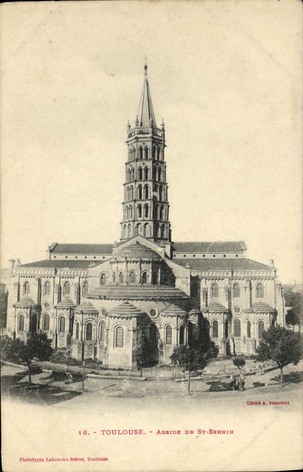 Apse de Toulouse de la POSTAL de la VENDIMIA de St Sermin