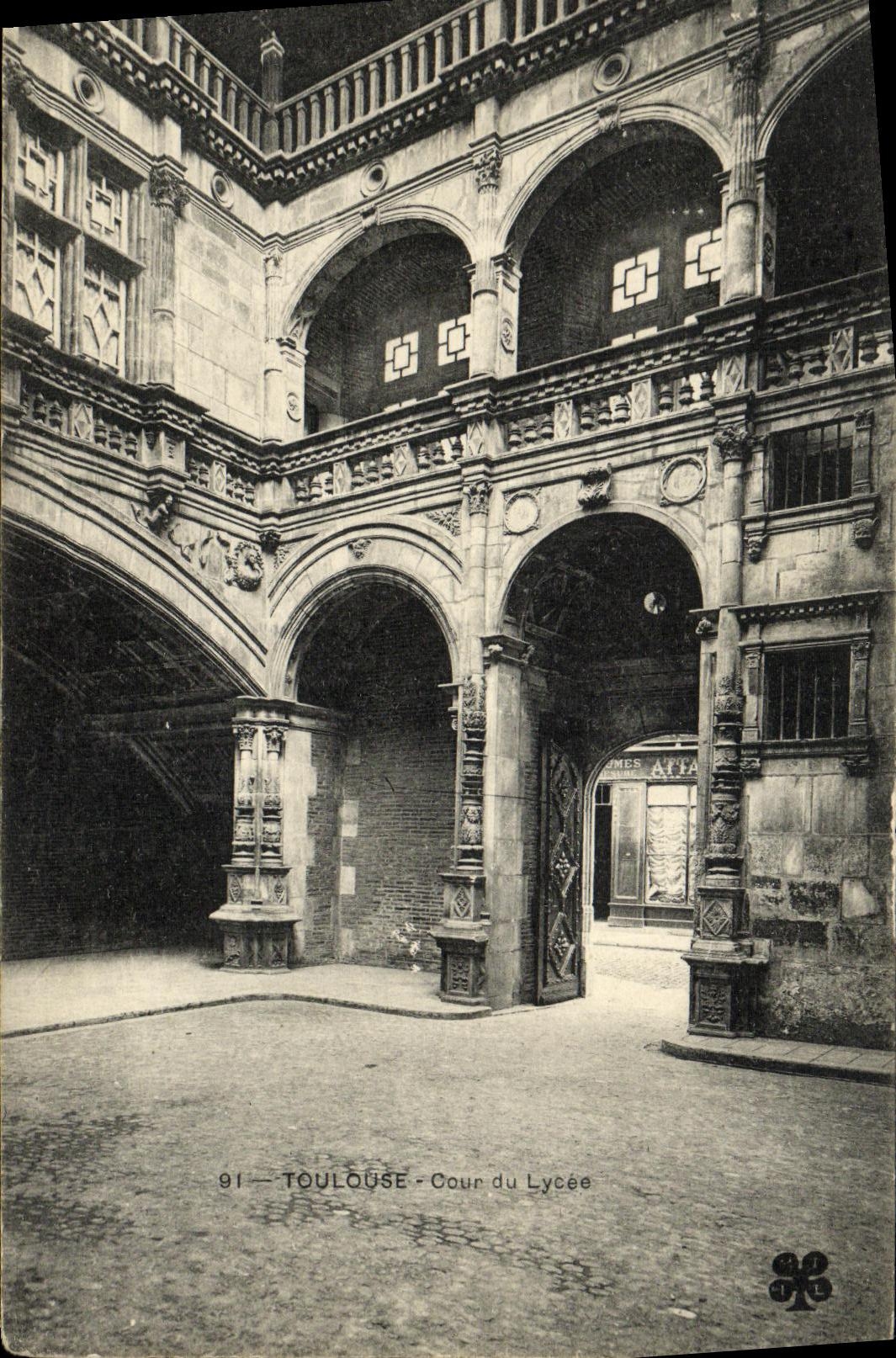 Corte de Toulouse de la POSTAL de la VENDIMIA de la universidad