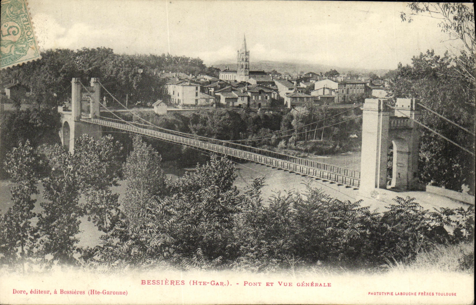 VINTAGE POSTCARD Bessieres Bridge And View