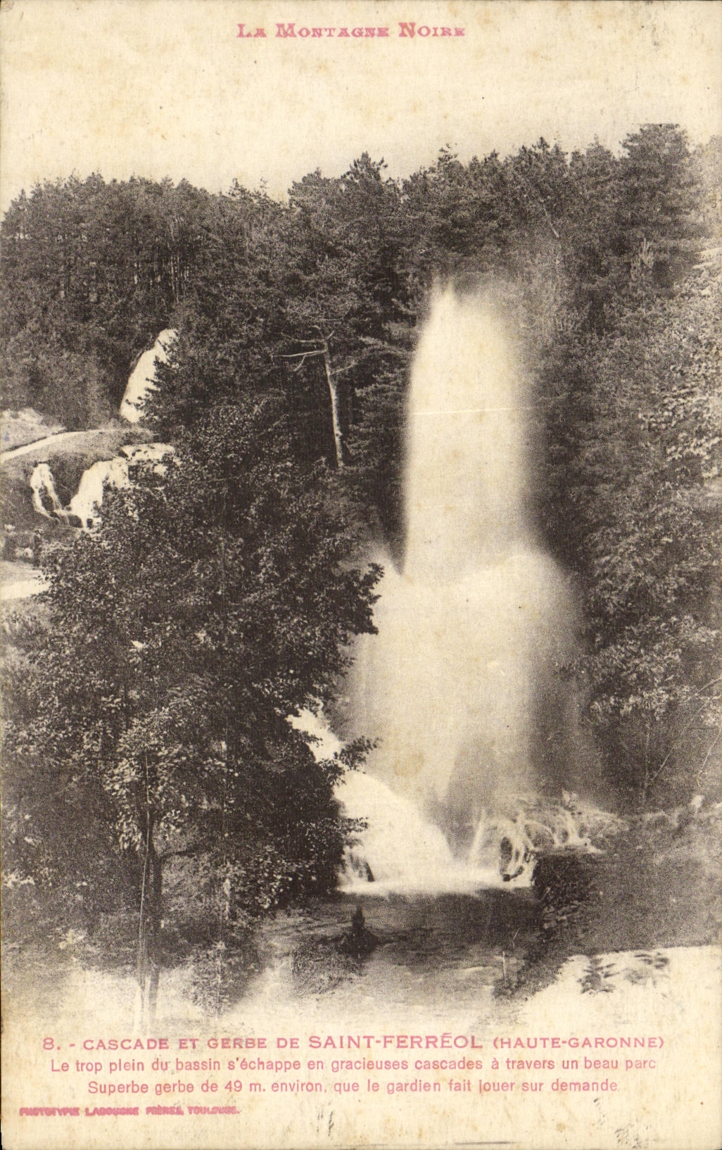 VINTAGE POSTCARD Saint Ironwood Cascades And Stacks