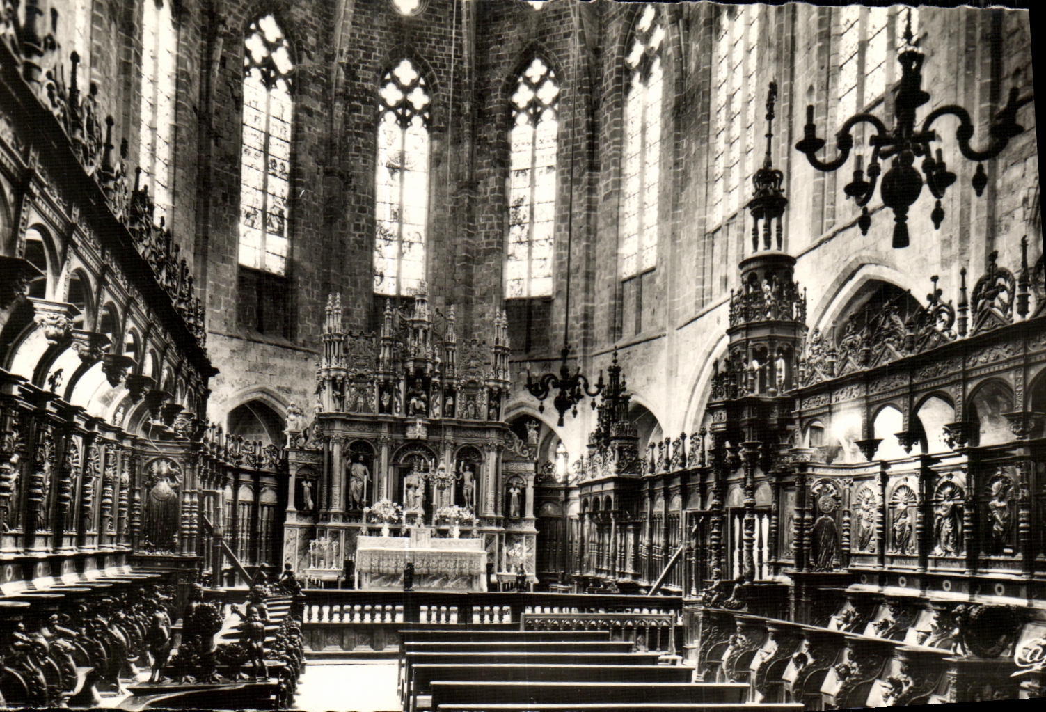MODERN CARD Holy Bertrand De Interior Comminges of the Cathedral the Master furnace bridge and stalls