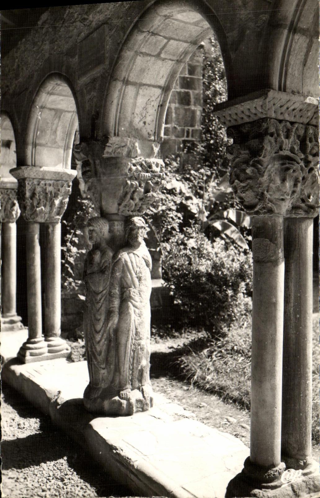 POSTAL MODERNA Holy Beltran De Comminges el pilar del claustro de los cuatro evangelistas