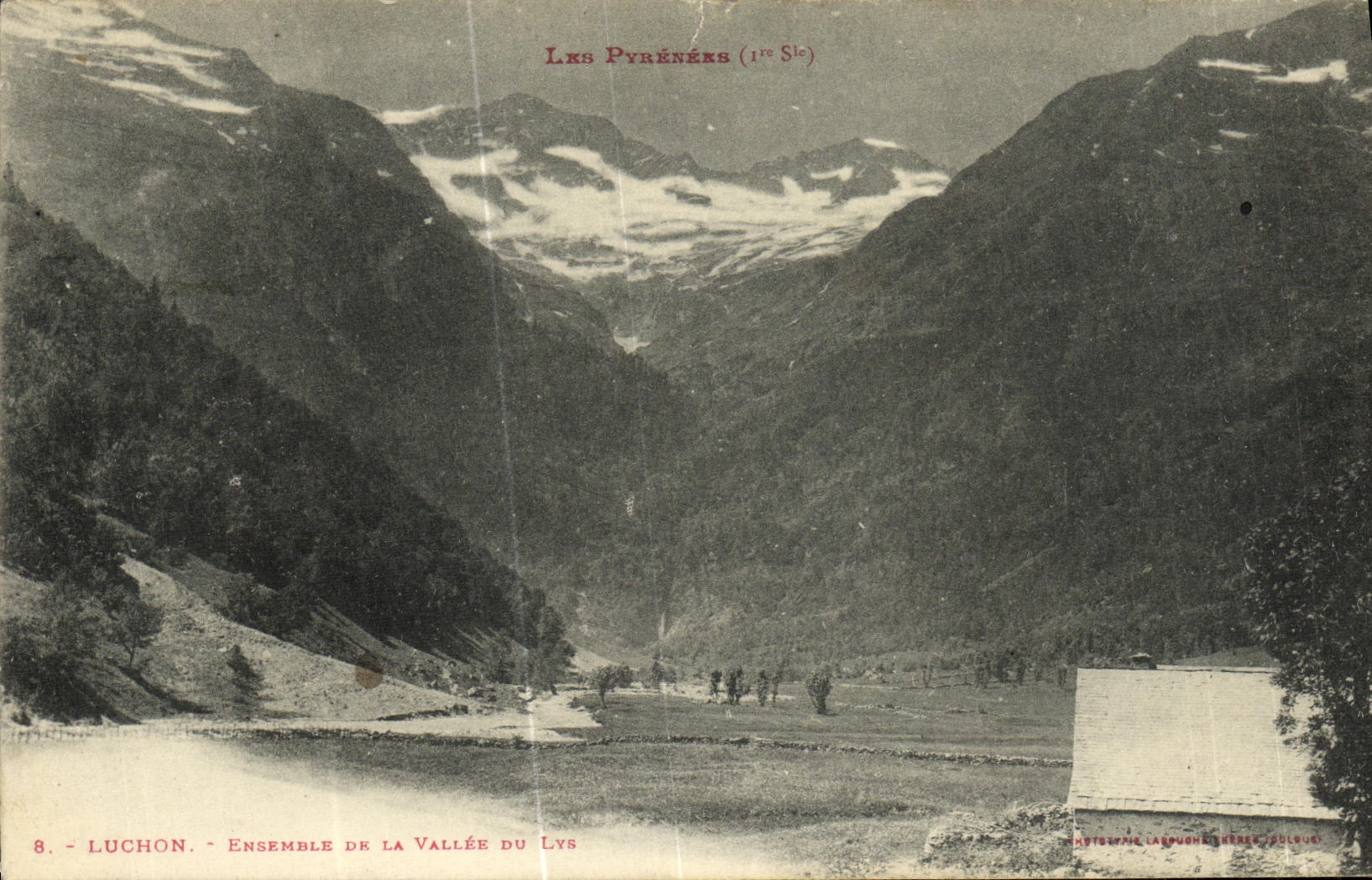 VINTAGE POSTCARD Luchon Ensemdle Of the Valley Of the Lily