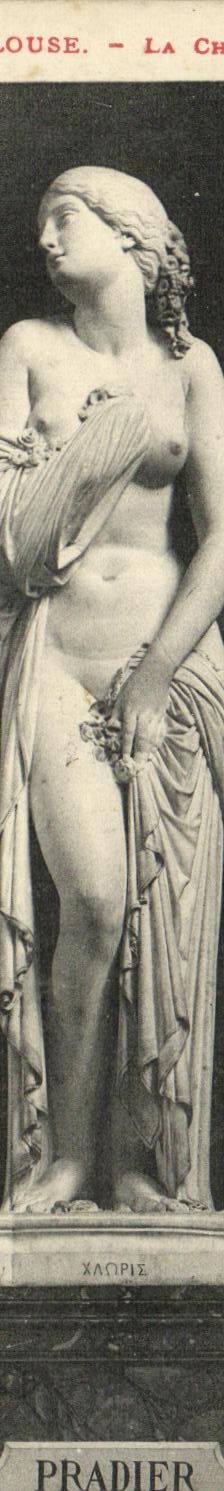 Museo de Toulouse de la POSTAL de la VENDIMIA el chloris de Pradier