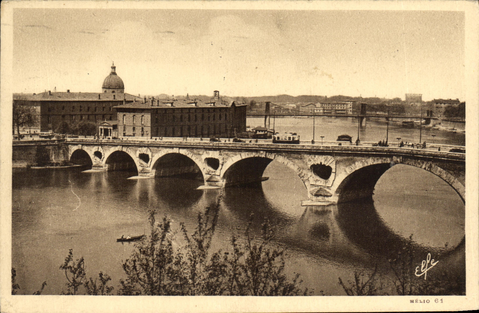 POSTAL Toulouse de la VENDIMIA el puente
