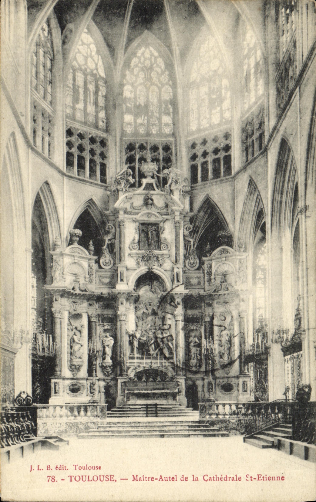 Puente del horno de Toulouse Maritre de la POSTAL de la VENDIMIA de la catedral St  Etienne