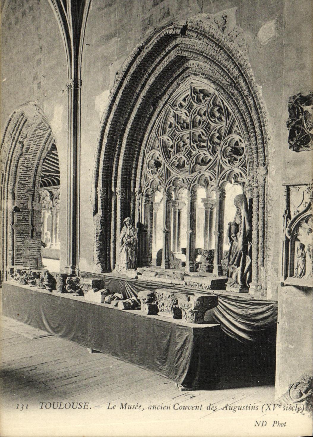 POSTAL Toulouse de la VENDIMIA la vieja cria del museo de Augustins