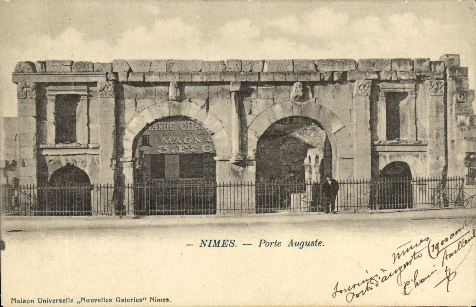 La POSTAL Nimes de la VENDIMIA lleva Auguste
