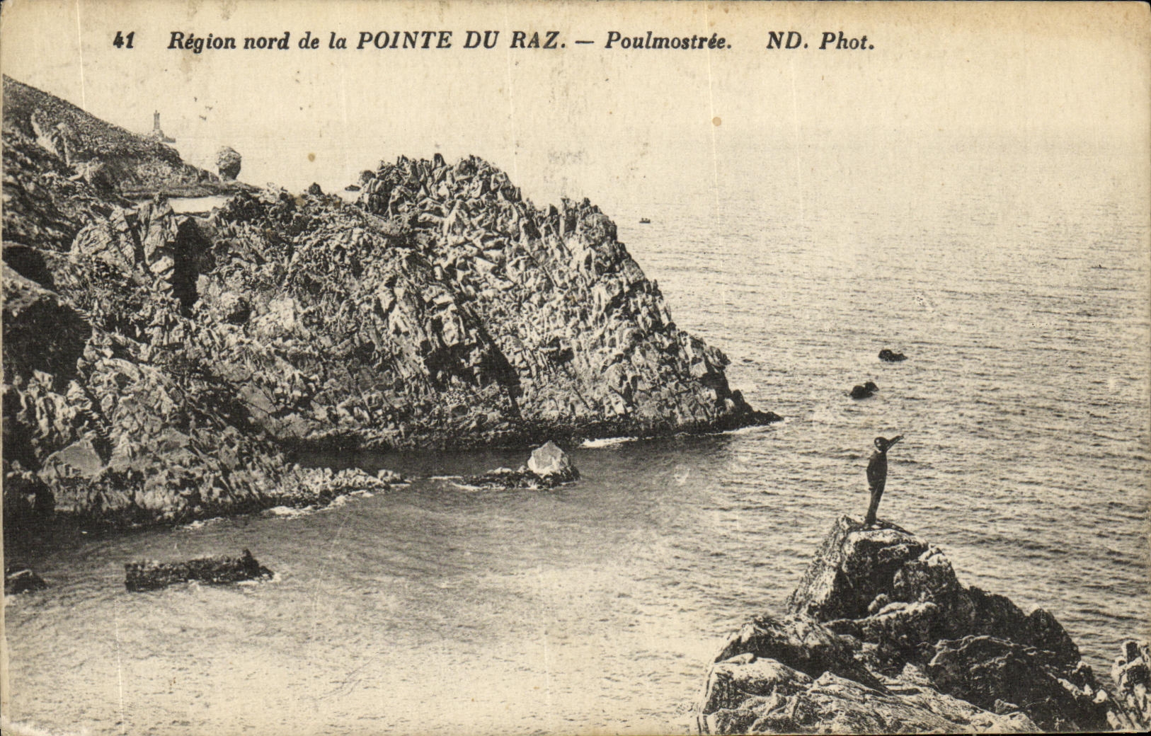 VINTAGE POSTCARD the Point Of the Strong current Poulmostree