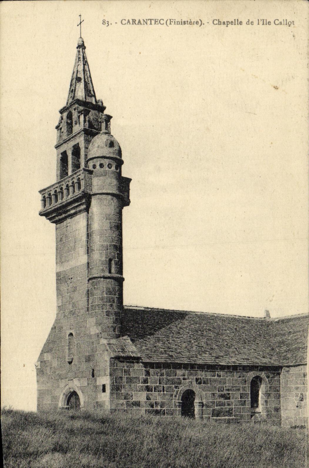 CPA Carantec Chapelle de ii lle Callot