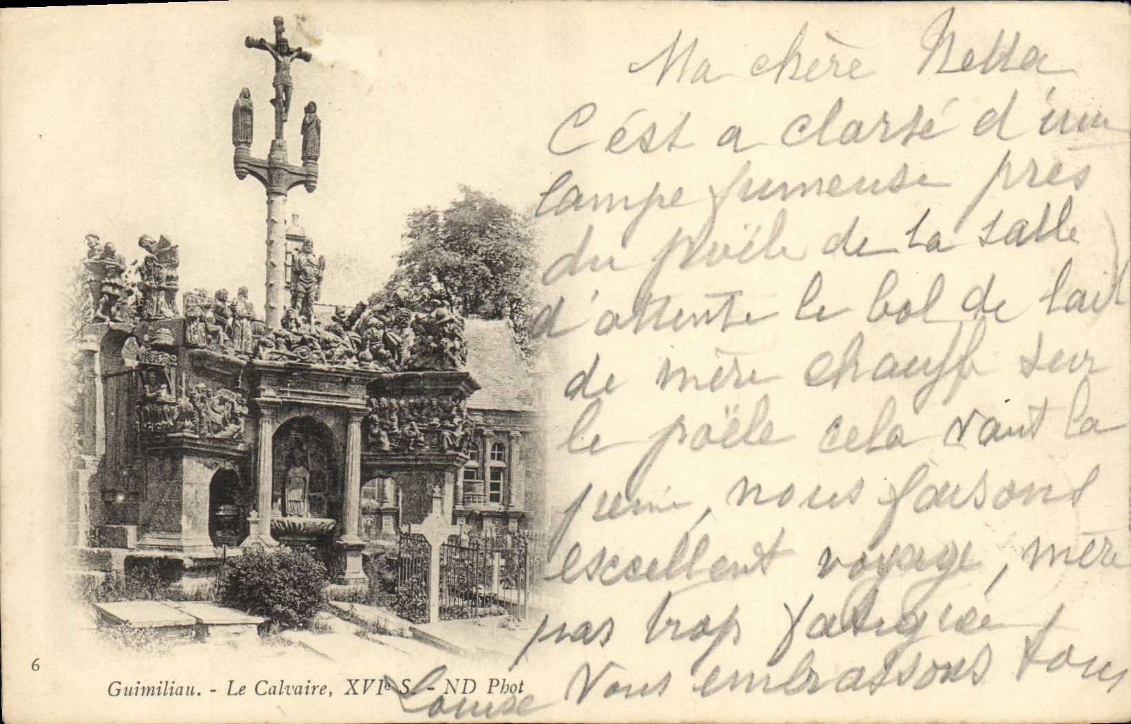 CPA Guimiliau Le Calvaire