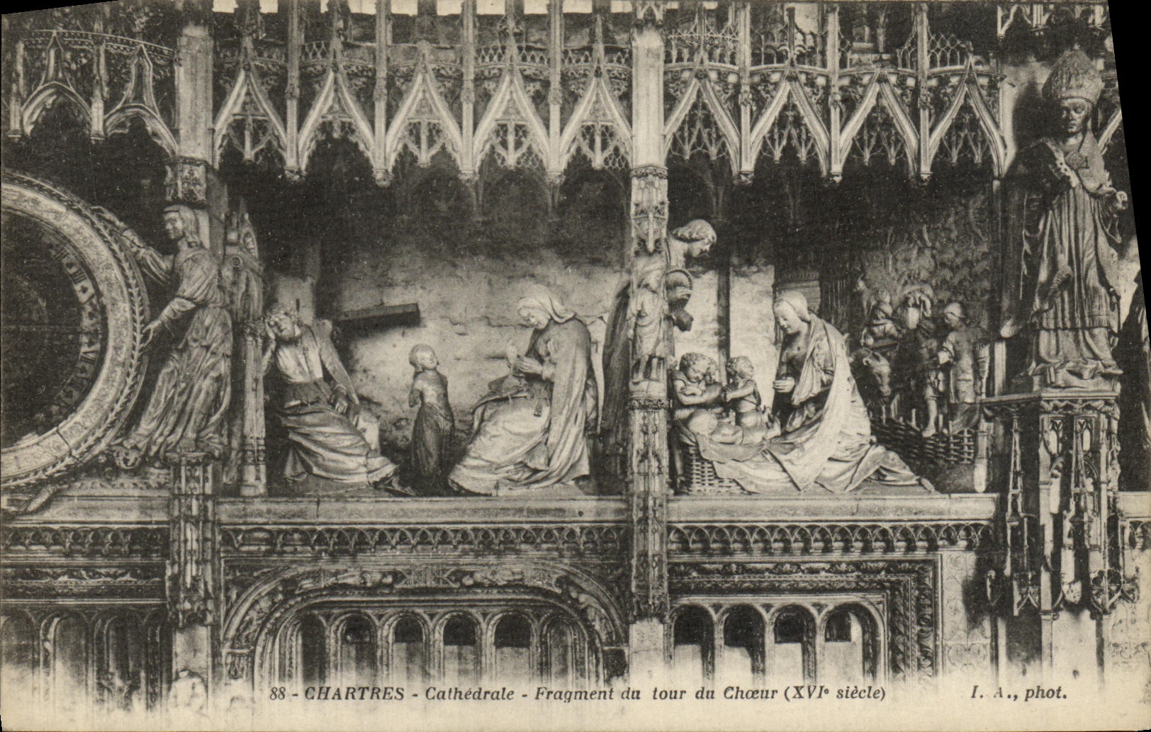 CPa Chartres Cathedrale Fragment du tour du Choeur