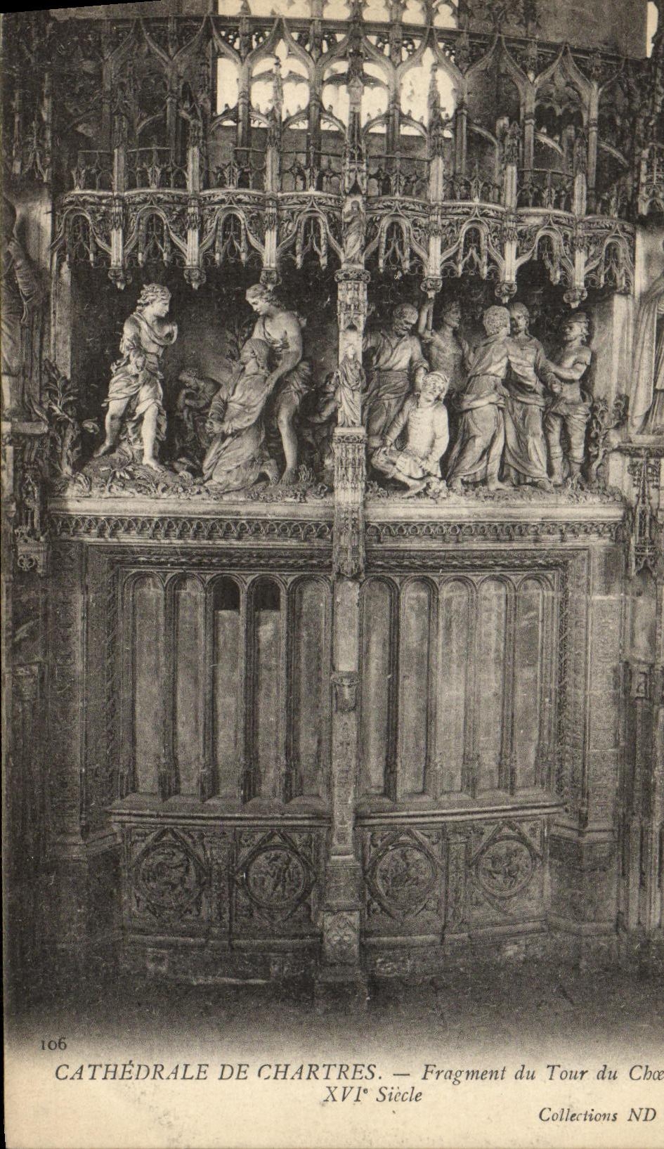 CPA Cathedrale de Chartres Forgment du Tour du Choeur XVl e Siecle