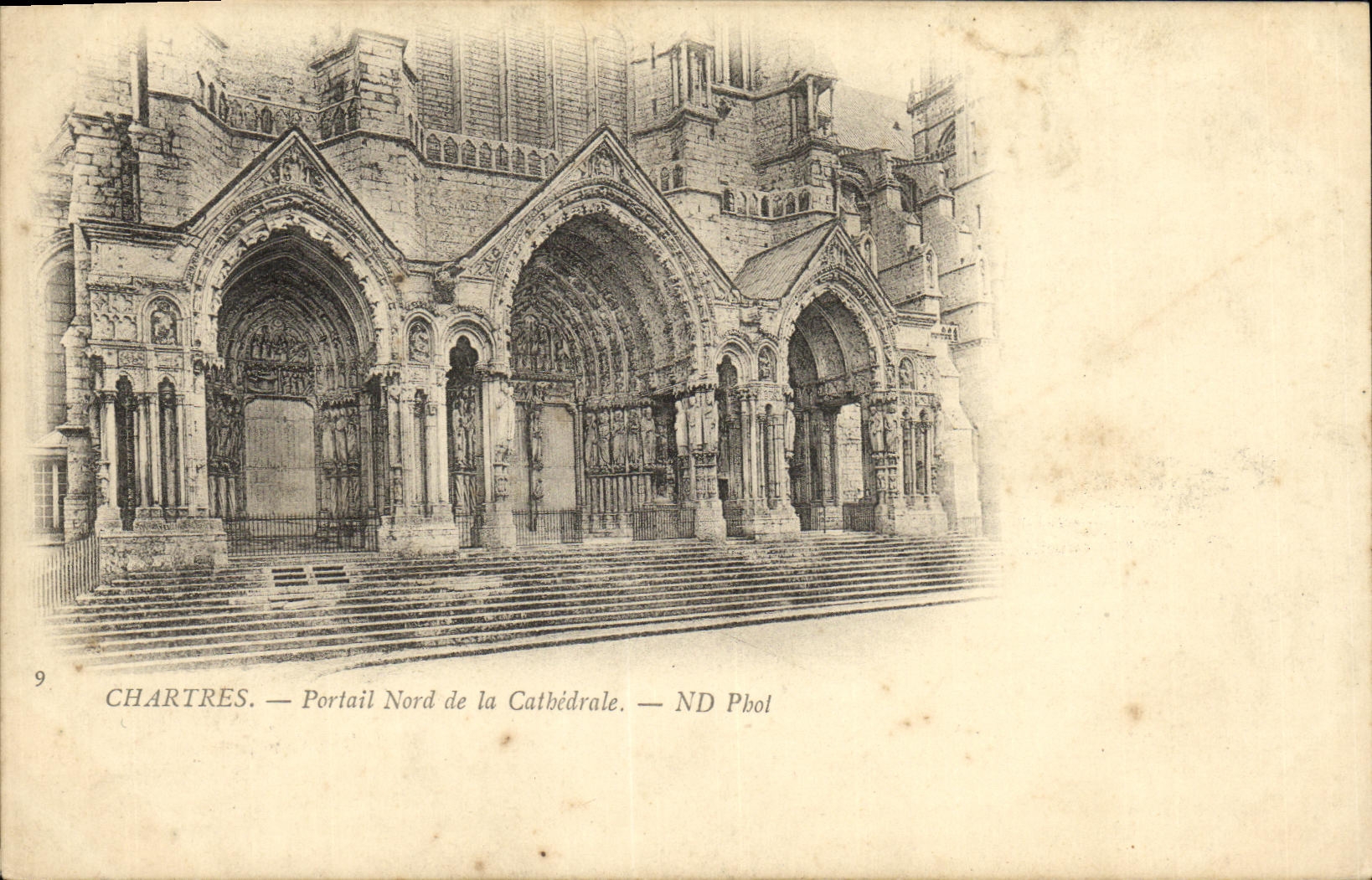 CPA Chartres Portail Nord de la Cathedrale
