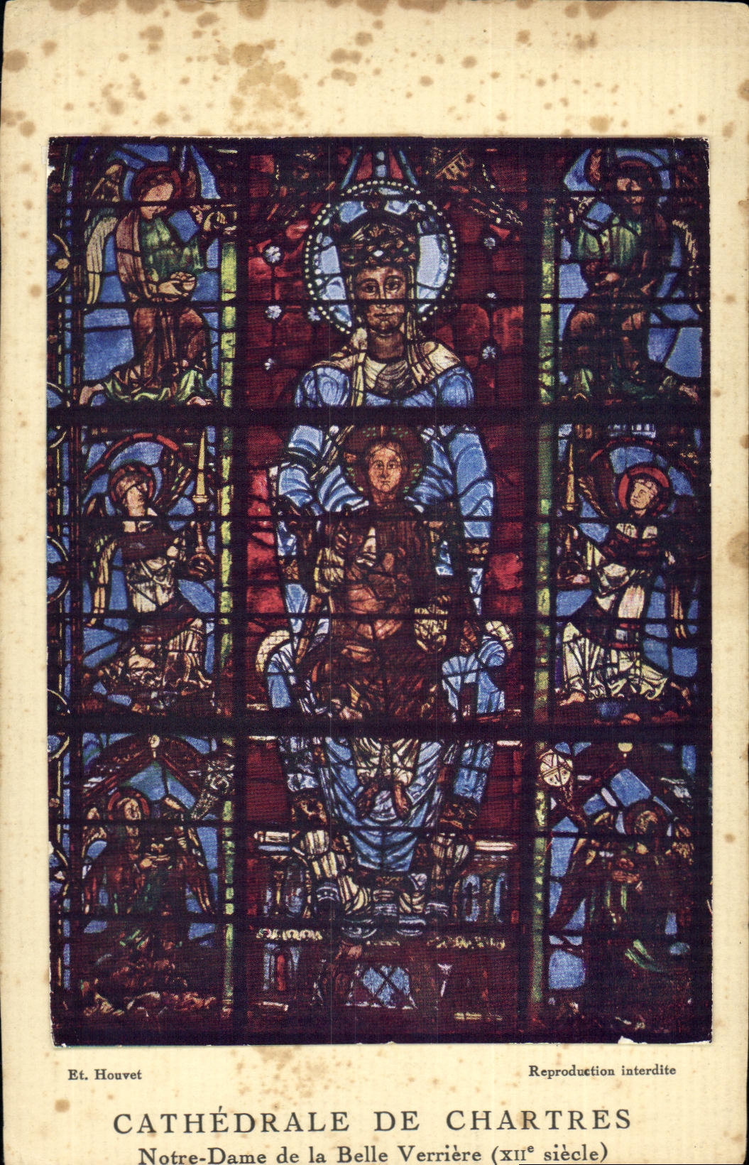 CPA Cathedrale de Chartres Notre Dame de la Belle Verriere