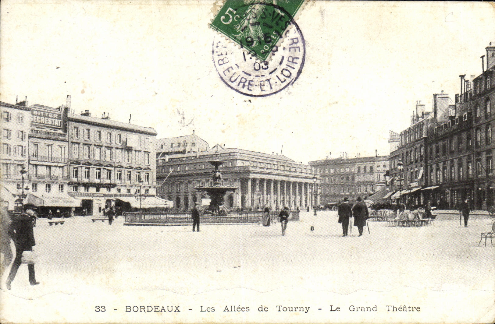 CPA Bordeaux Les Allees de Tourny Le Grand Theatre