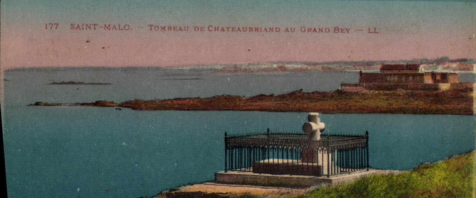 VINTAGE POSTCARD Holy Malo Tomb of Chateaubriant to the Large Bey