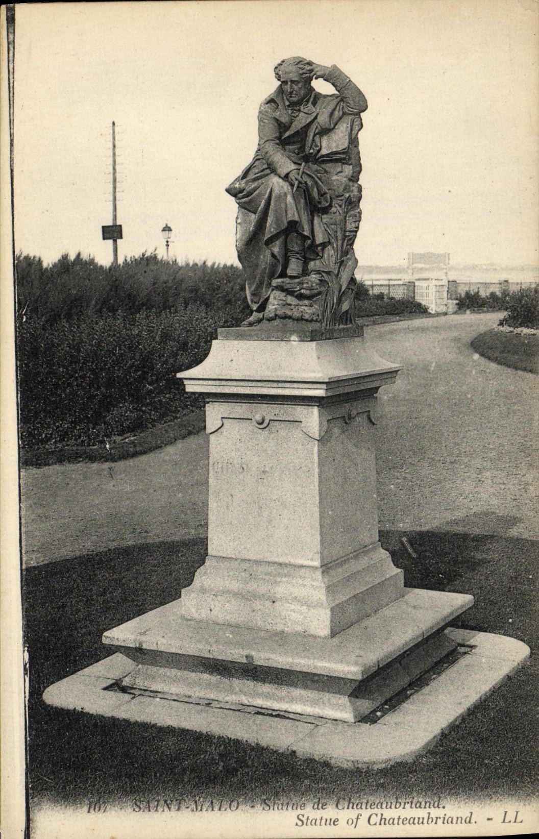 VINTAGE POSTCARD Saint Malo Rules of Chateaubriant
