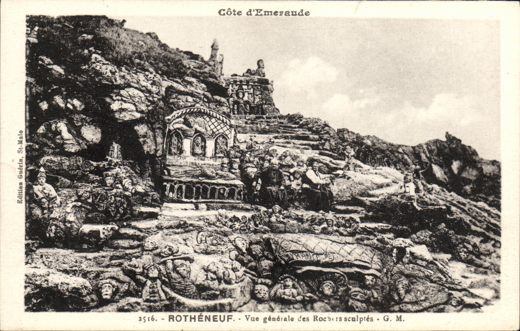 CPA Rotheneuf Vue Generale des Rochers sculptes