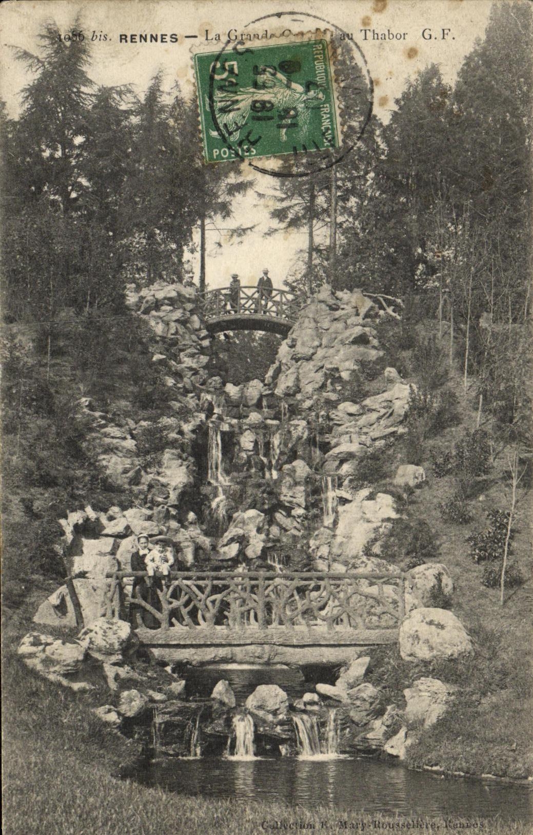 CPA Rennes La grande cascade du Thabor