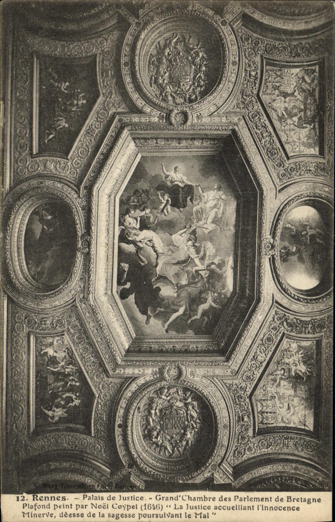 CPA Rennes Palais de Justice Grand Chambre des Parlement de Bretagne 