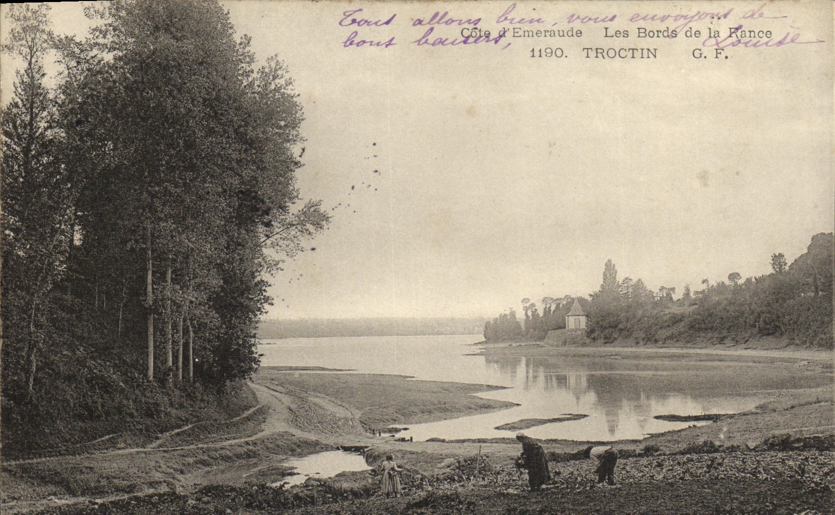 La POSTAL Troctin de la VENDIMIA dimensiona D Emeraude los bordes de el rancio